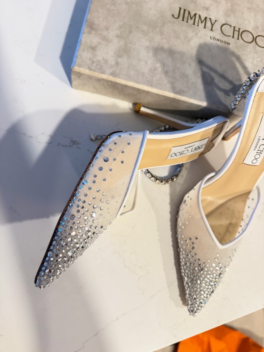 Jimmy Choo Saeda crystal-embellished pumps - Picture 7 of 11